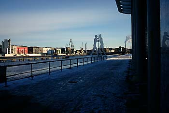 Blick zum Hafen Treptow