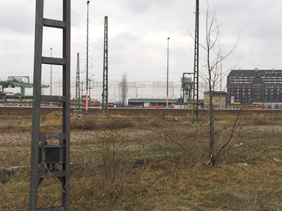 Blick Richtung Nordnordost, Westhafen im Hintergrund