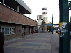 Frankfurt, Oderturm im Hintergrund