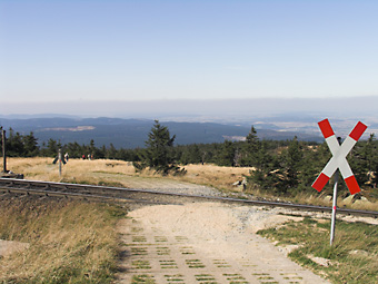 Bahnübergang der Brockenbahn