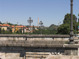 Ascoli Piceno, Brücke über den Tronto, Blick nach Osten