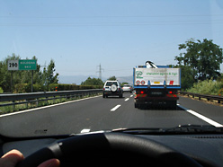 Autobahn Richtung Norden 94 km vor Bologna